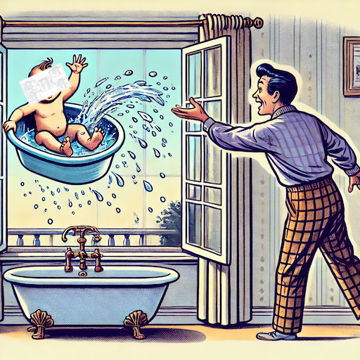 throwing the baby out with the bath water